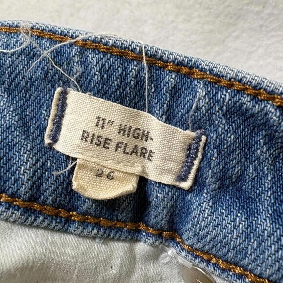 Madewell Jeans Womens Size 26 Blue Hi Rise Flare Vintage Y2K Denim Retro Bootcut - Picture 6 of 11